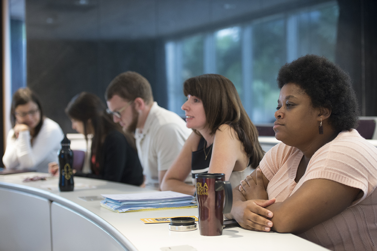 Loyola employees in a diversity workshop